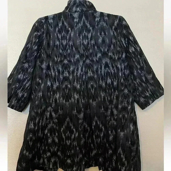 Eileen Fisher Silver Textured
Women Open Front Stand Collar Jacket Coat Size PM - Picture 4 of 5